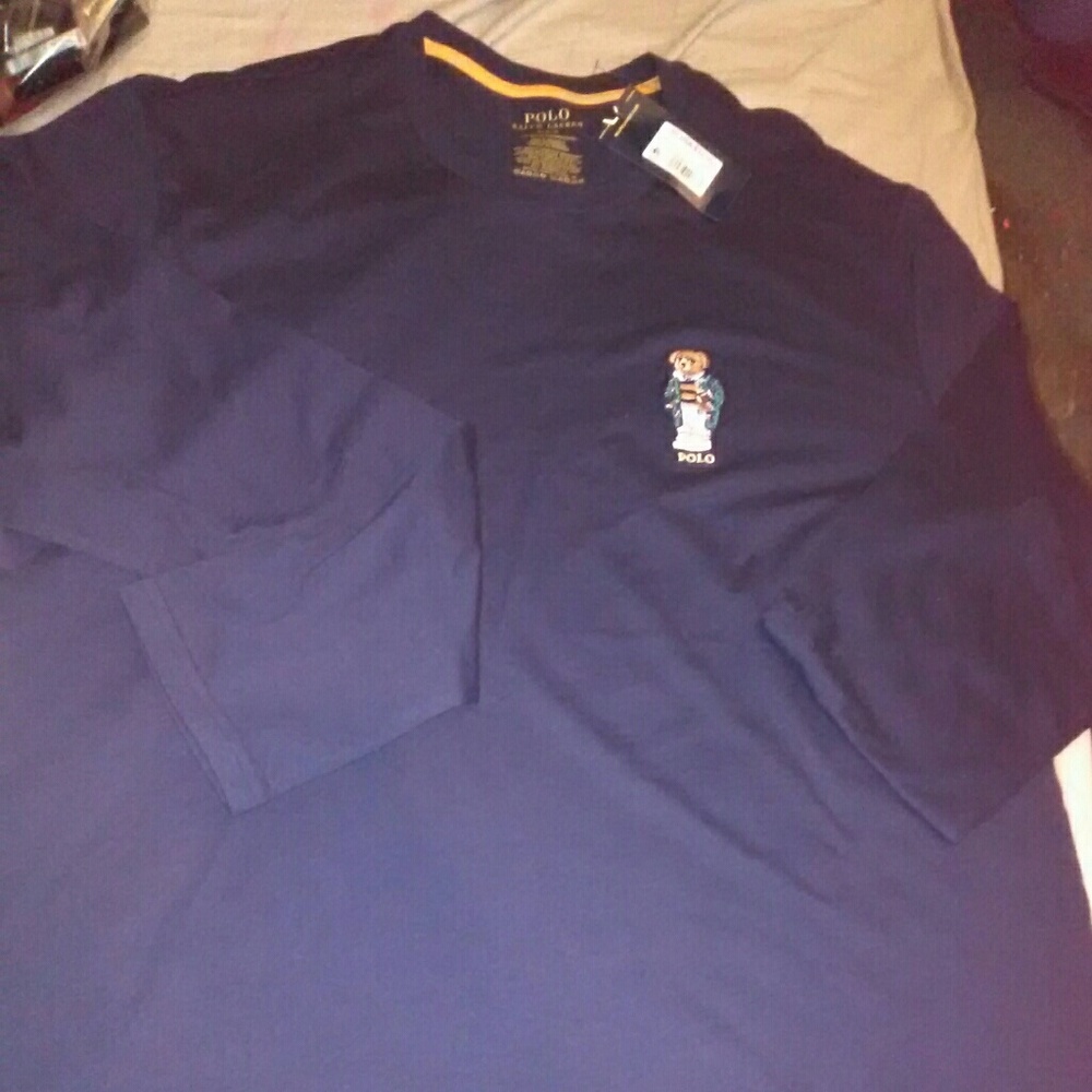 Polo Ralph Lauren large navy blue crew neck top